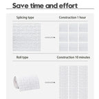 3D Foam Brick Wallpaper – Self-Adhesive Waterproof Wall Sticker for Home Decor