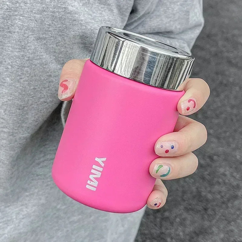 Stainless Steel Vacuum Flask – 230ml Portable Insulated Mug for Travel and Coffee