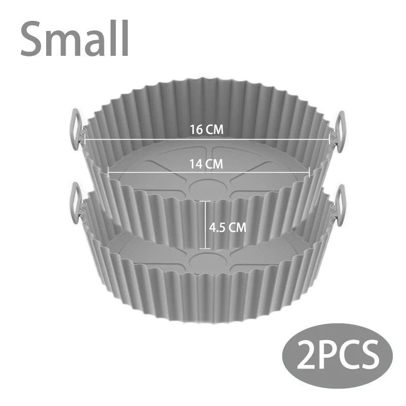 Reusable Silicone Air Fryer Basket – Non-Stick Baking Tray for Cooking