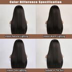 Long Straight Synthetic Wig – 26-Inch Colored Hair for Cosplay Halloween
