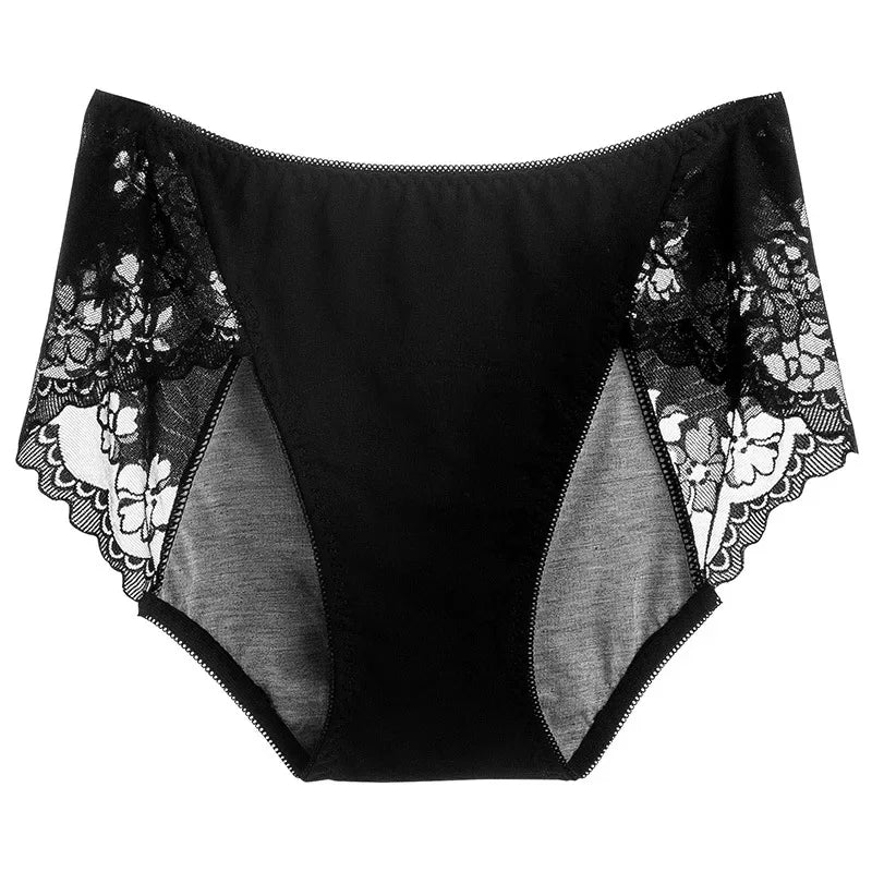 Lace Period Underwear – Leakproof Sanitary Shorts for Women's Menstrual Cycle