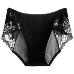 Lace Period Underwear – Leakproof Sanitary Shorts for Women's Menstrual Cycle