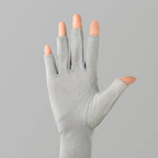 Cotton Fingerless Sunscreen Gloves – UV Protection for Driving and Outdoor