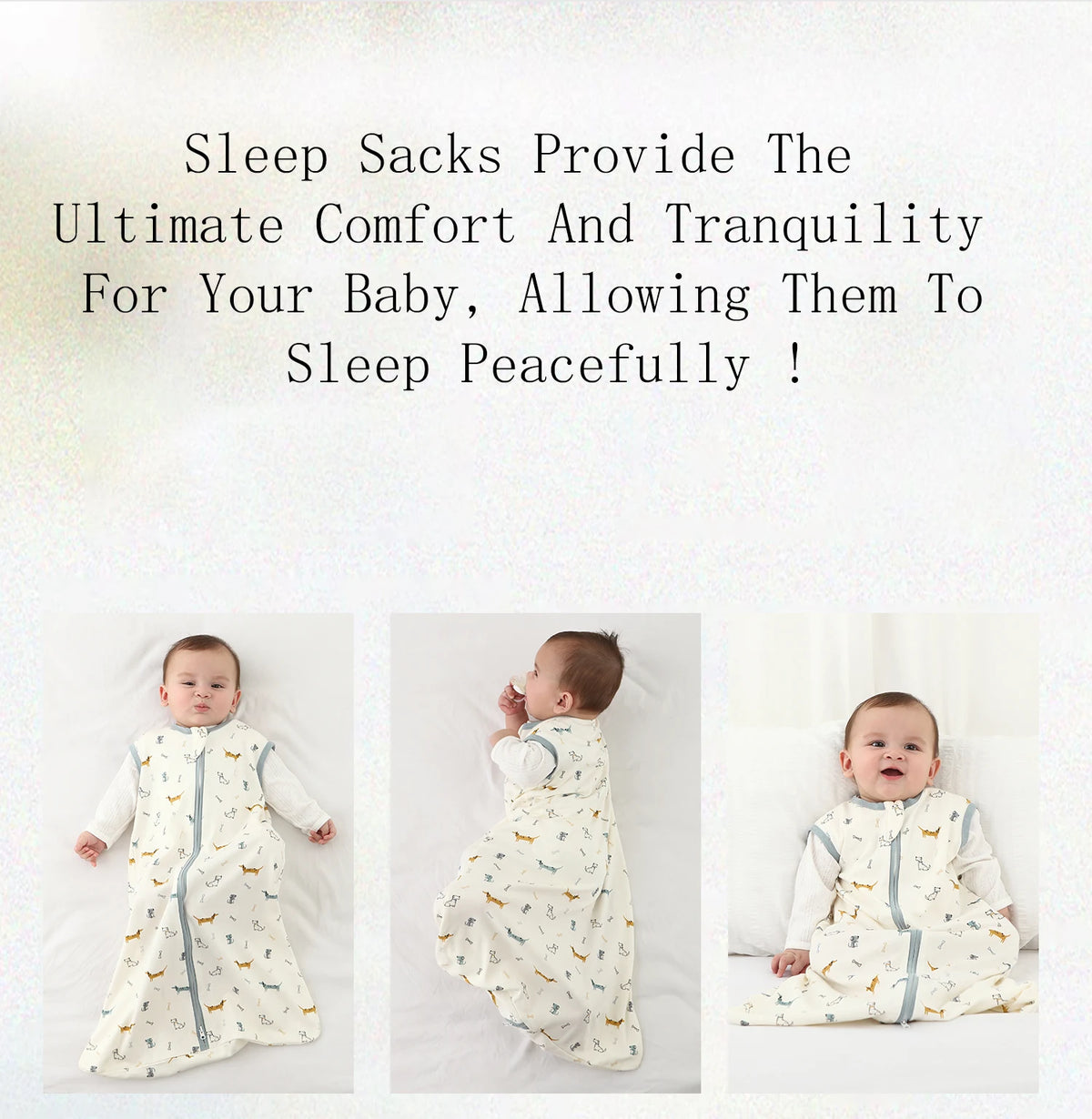 Cotton Baby Sleeping Bag – Anti-Kick Vest Swaddle for Infant Sleep