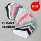 Matching Family Short Socks – Bow Heart Stripe Patterns for Casual Daily Wear