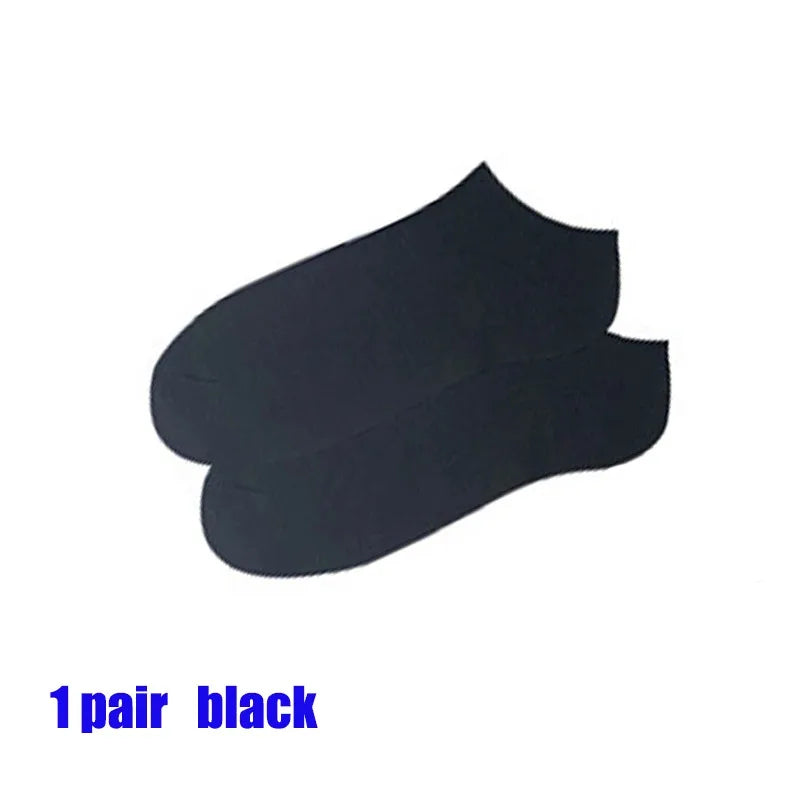 Men's Ankle Boat Socks – Solid Color Sweat-Absorbent Cotton for Business Sport