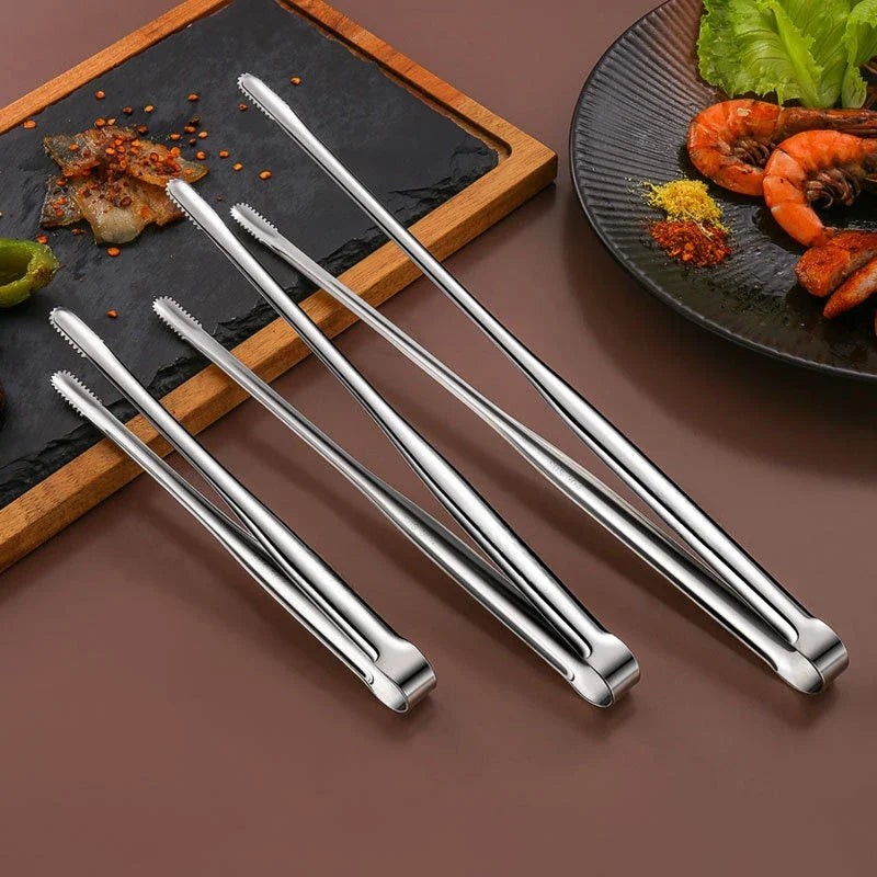 Stainless Steel BBQ Tongs – Multipurpose Kitchen Utensils for Grilling
