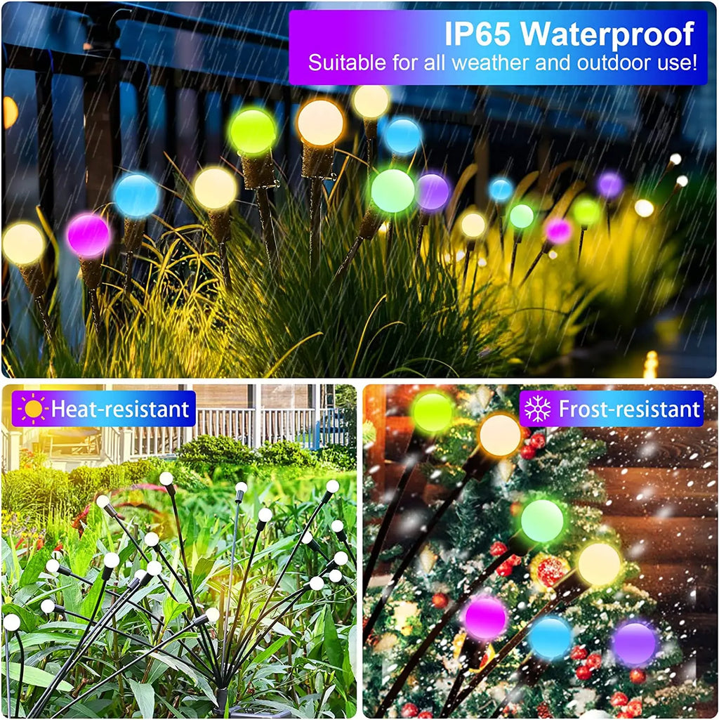 Starburst Solar Firefly Lights – Waterproof LED Lamps for Garden Path Decor