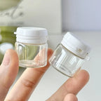 Refillable Glass Cosmetic Jars – Mini Travel Containers for Skincare Storage