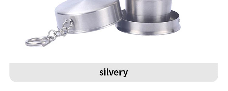 Stainless Steel Telescopic Cup – Portable Folding Drinkware for Camping