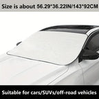 Universal Windshield Snow Cover – Waterproof Frost Protection for Winter Outdoors