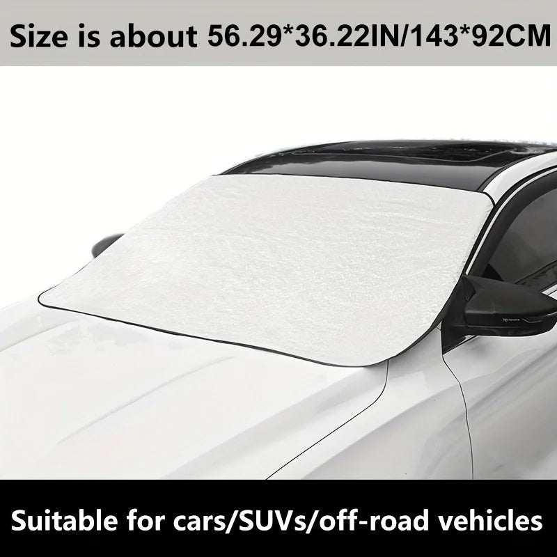 Universal Windshield Snow Cover – Waterproof Frost Protection for Winter Outdoors