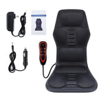 Heated Back Massage Cushion – Infrared Vibrating Mat for Home Office and Car