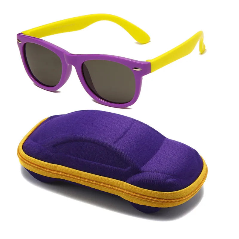 Silicone Kids Sunglasses – UV400 TR90 Goggles for Outdoor UV Protection