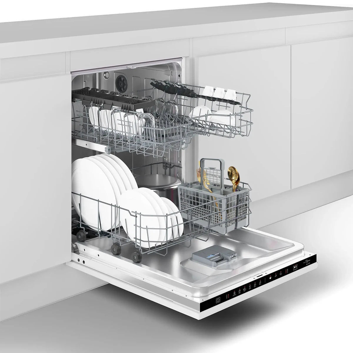 Universal Dishwasher Cutlery Basket – Foldable Flatware Holder for Kitchen