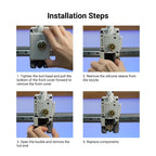 Hotend Heating Assembly Kit for Bambu Lab A1 and A1 Mini 3D Printer Repair