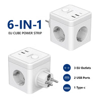 Wall Socket Extender – USB Charging Cube Adapter for Travel and Office