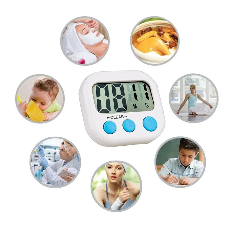 Digital Kitchen Timer – Magnetic Countdown Clock for Cooking and Classroom