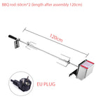 Universal Stainless Steel Rotisserie Kit – Electric BBQ Grill for Outdoor