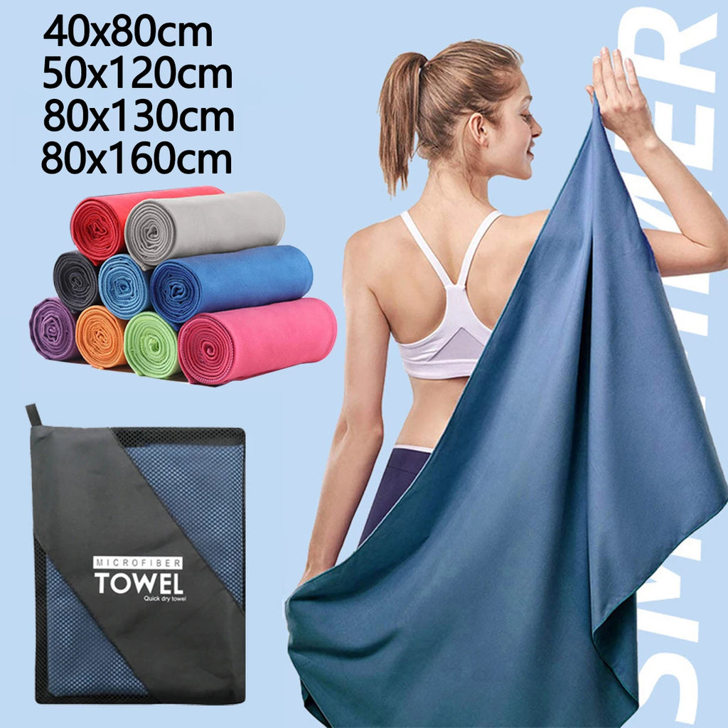 Microfiber Gym Towel – Silver Ion Odor-Free Absorbent Fabric for Workout
