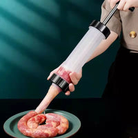 Manual Sausage Stuffer – Plastic Filling Tool for Homemade Meat Processing