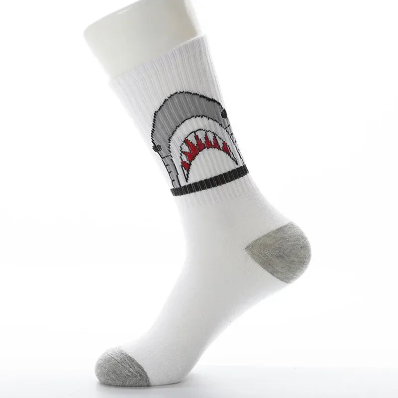 Harajuku Cotton Crew Socks – Unisex Hip Hop Streetwear for Casual Wear