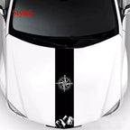 Vinyl Car Hood Stripe Decals – Personalized Auto Body Graphics for Decoration