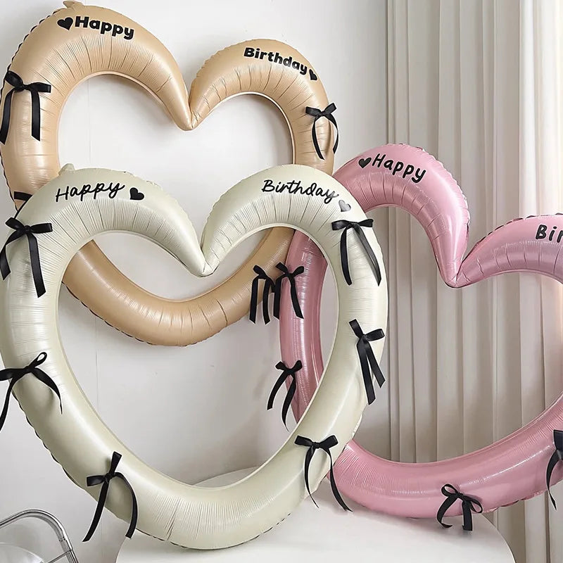 Heart Photo Frame Balloon – Decorative Prop for Birthday Parties and Weddings