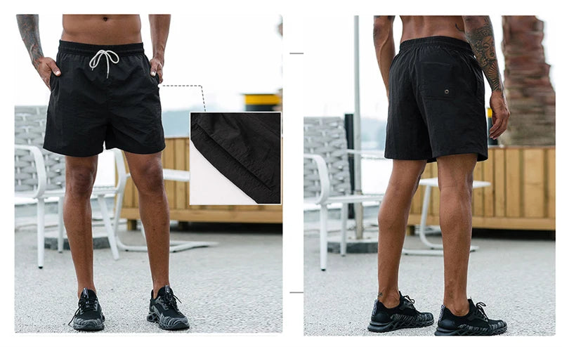 Mens Quick Dry Swim Trunks – Lightweight Beach Shorts for Summer Swimming