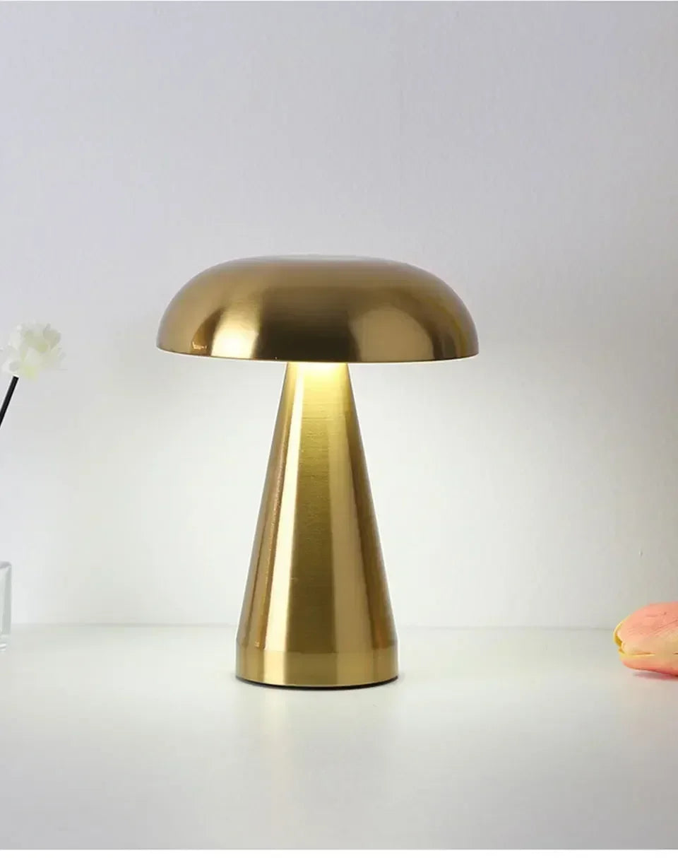 Mushroom Table Lamp – Iron Art Modern Decor for Bedroom Bedside Lighting