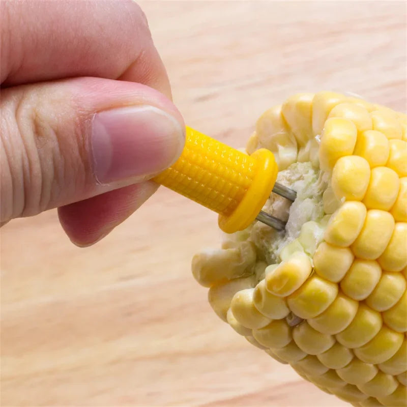 Stainless Steel Corn Holders – Skewers for Outdoor Barbecue and Camping