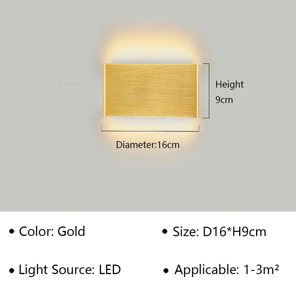Modern LED Wall Sconce – Minimalist Indoor Lighting for Bedroom and Living Room