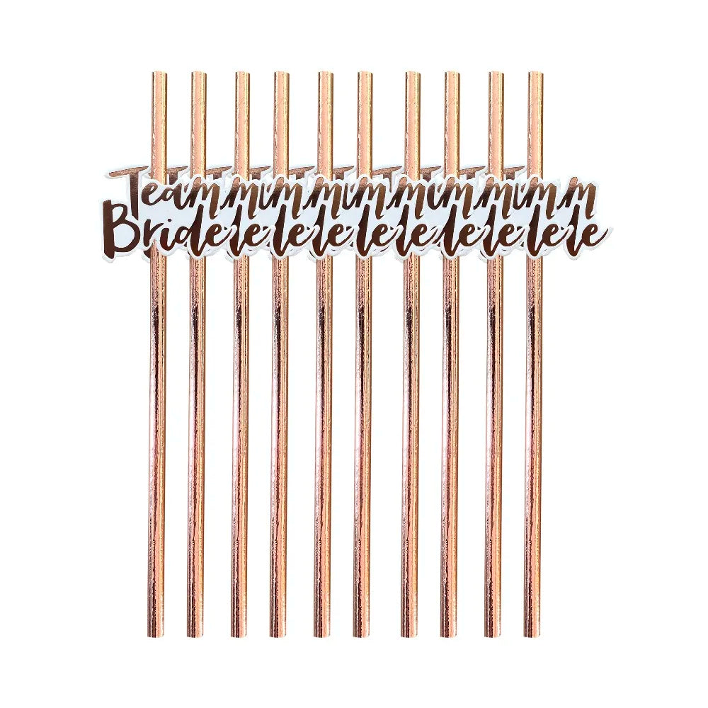 Team Bride Party Kit – Cups and Straws for Bachelorette Photo Props