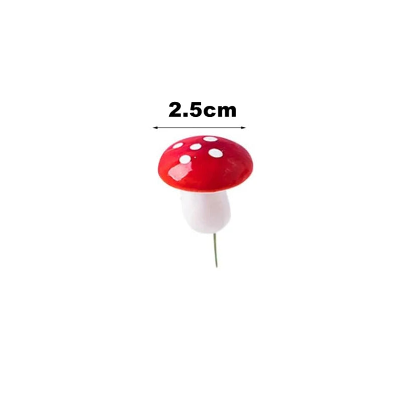 Artificial Foam Mushroom Miniatures – Fairy Garden Bonsai Micro Decor