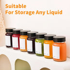 Clear Glass Shot Bottles – 60ml Wide Mouth Mini Jars for Travel and Storage