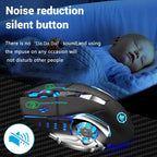 Wireless Gaming Mouse – Silent Bluetooth Mechanical PC Mouse for E-Sports