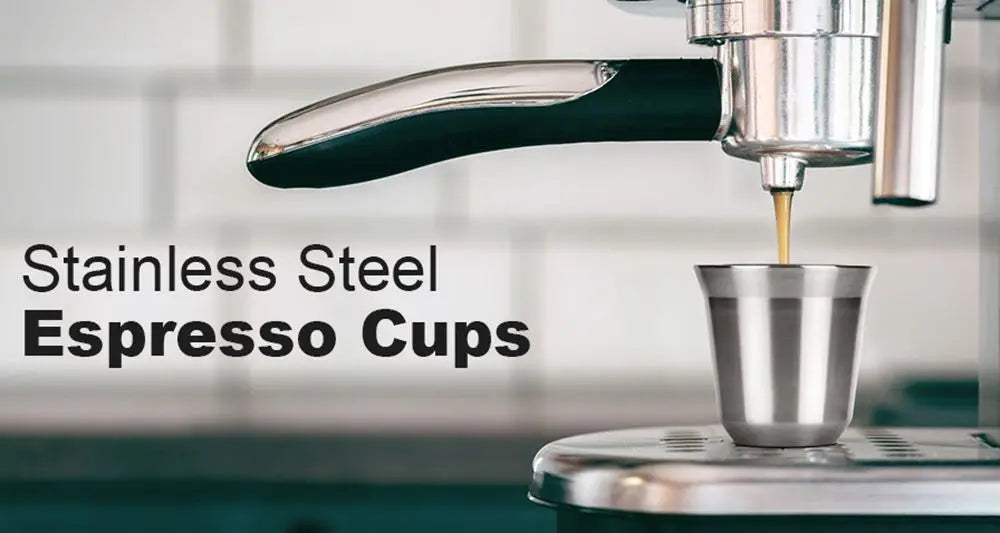 Double Wall Insulated Espresso Cups – Stainless Steel Mugs for Home and Camping