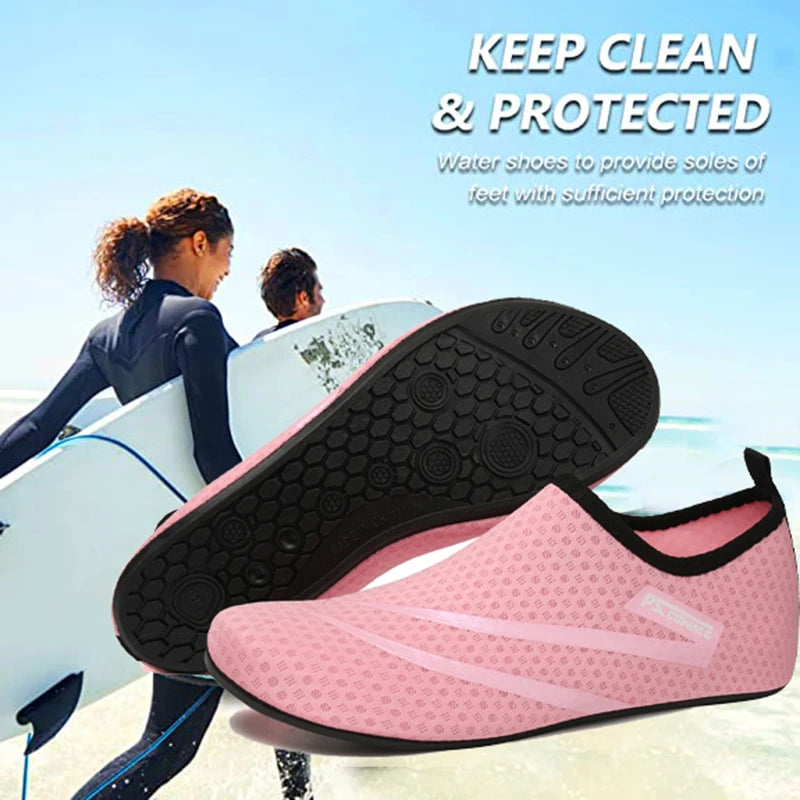Non-Slip Aqua Water Socks – Quick-Dry Beach Shoes for Swimming and Diving