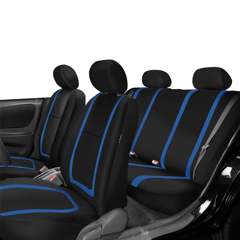 Universal Fabric Car Seat Covers – Breathable Polyester for Truck and SUV
