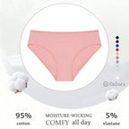 Cotton Briefs – Soft Striped Low Rise Underwear for Women