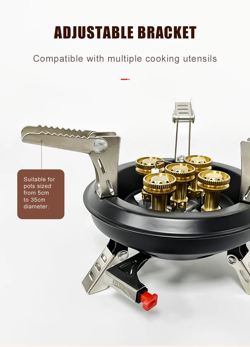 Portable High-Power Camping Gas Stove – Windproof Burner for Outdoor Cooking