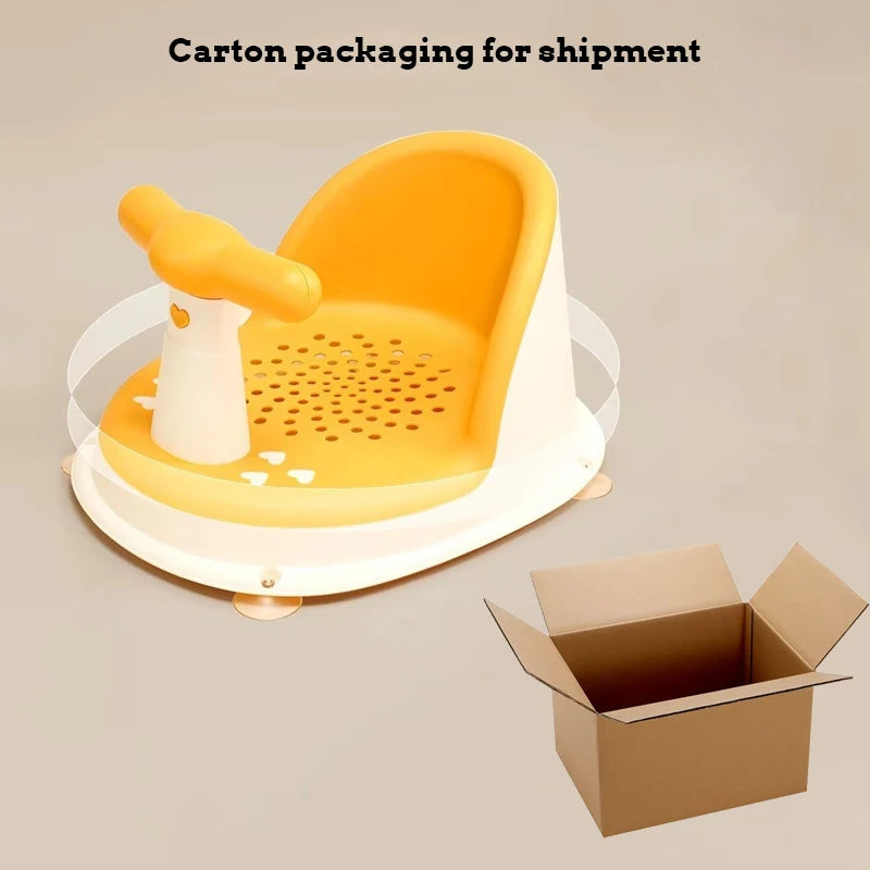 Portable Baby Shower Seat – Non-Slip Support Stand for Newborn Bathing