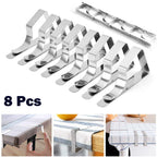 Triangle Tablecloth Clips – Stainless Steel Holders for Party and Picnic