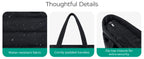 Large Capacity Tote Bag – Solid Color Commuter Handbag for Work and School