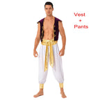 Arabian Prince Costume – Men’s Aladdin Cosplay Outfit for Halloween