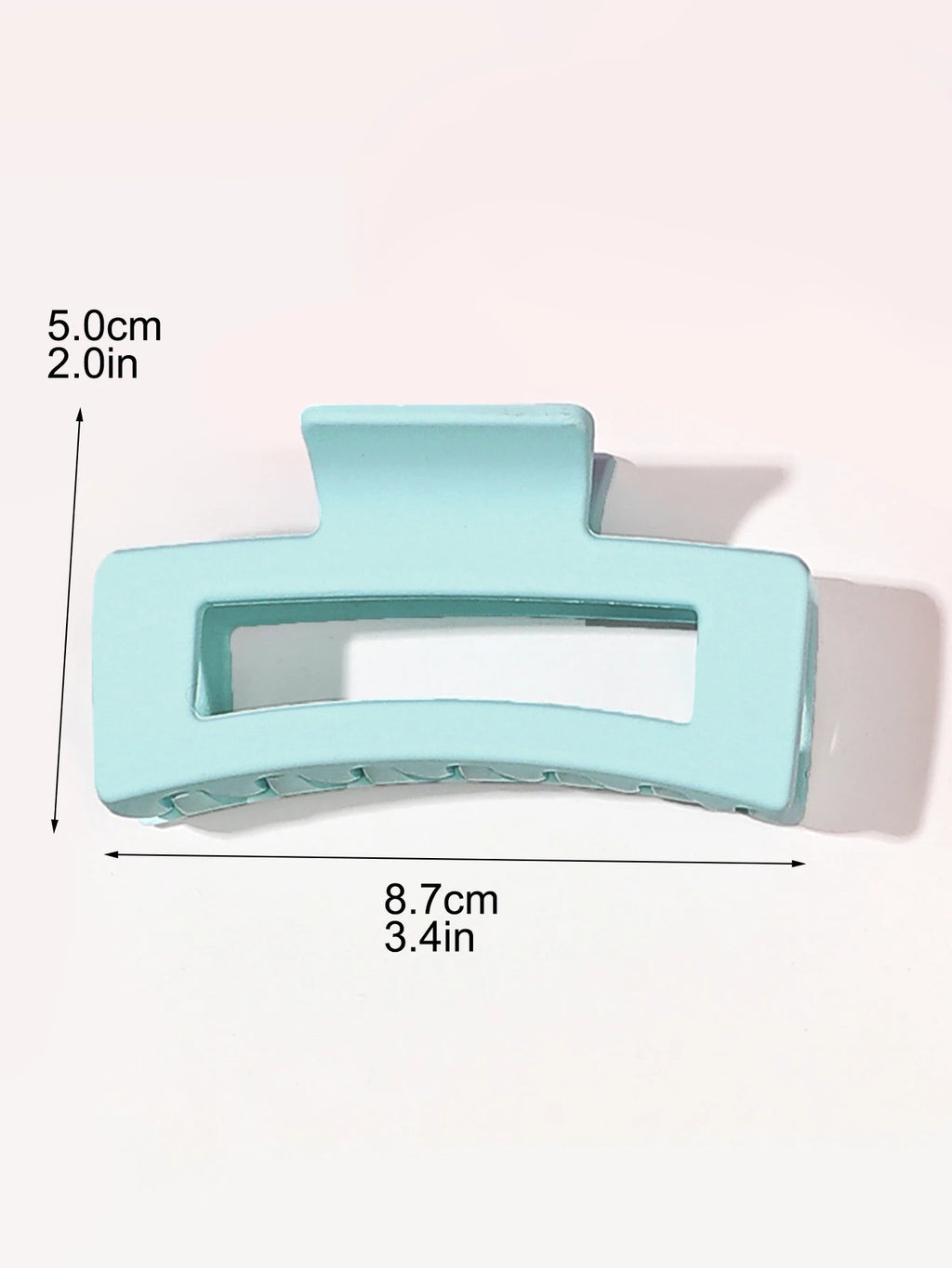 Matte Square Hair Claw Clips – Non-slip 3.4 inch Accessories for Thick Hair