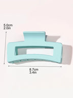 Matte Square Hair Claw Clips – Non-slip 3.4 inch Accessories for Thick Hair