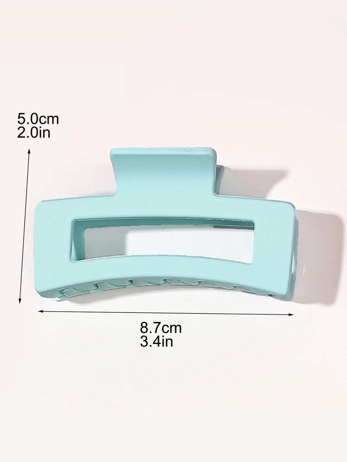 Matte Square Hair Claw Clips – Non-slip 3.4 inch Accessories for Thick Hair