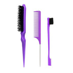 Professional Hair Styling Brush Set – Steel Needle Combs for Hair Grooming