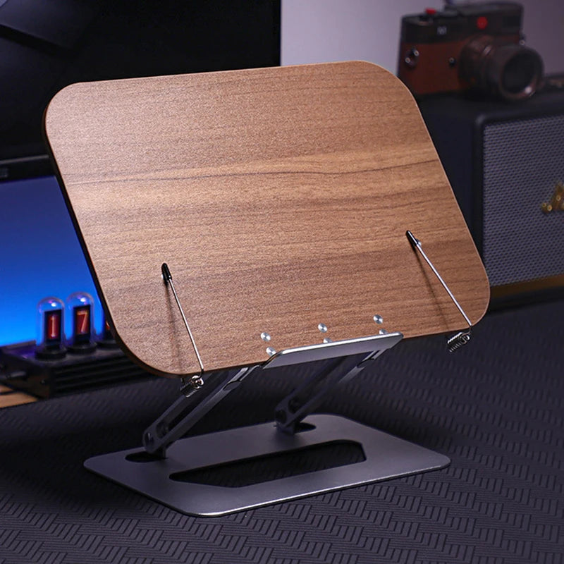 Aluminum Foldable Reading Stand – Adjustable Holder for Laptops and Books